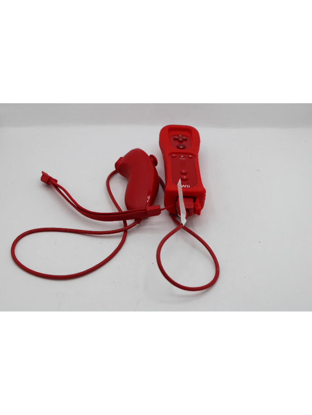 Nintendo Wii Remote and Nunchuk Controller Set - Red
